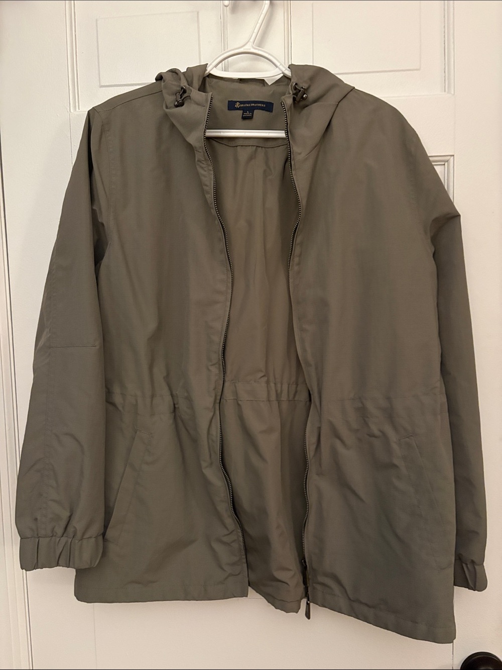 Brooks Brothers Olive Utility Hooded Jacket